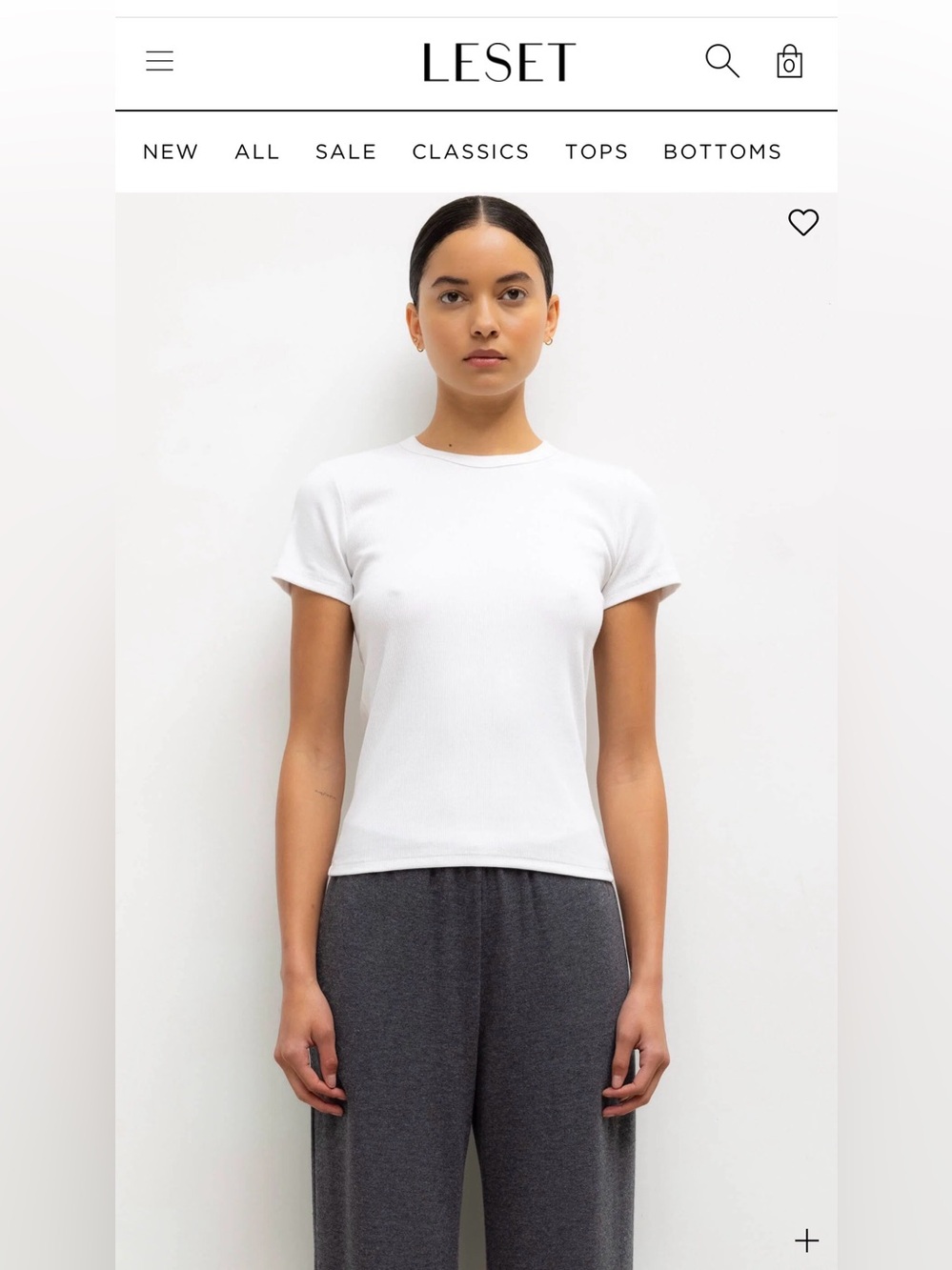 Leset Kelly Slim Fit Tee / M